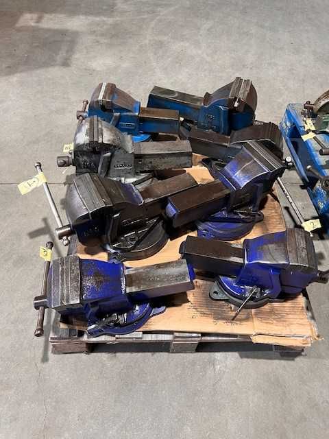 Tornos de bancada com base rotativa e sem base rotativa, do nº3 ao nº7