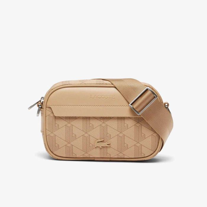 100% ОРИГІНАЛ Lacoste Viennois otter monogram crossbody сумка чоловіча нова колекція 2026 NH3650LX r59