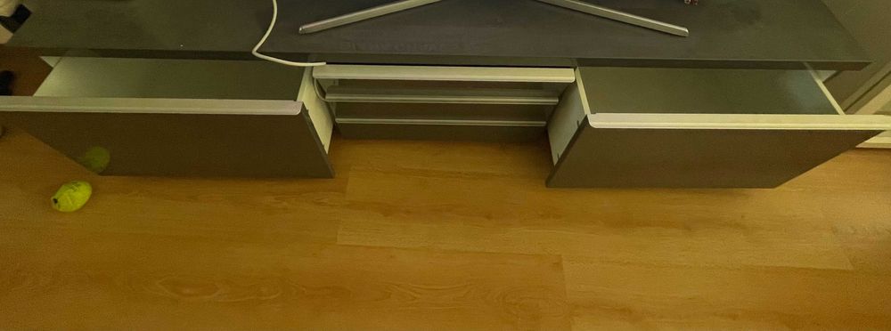 IKEA_Movel para TV_cinza/antracite brilho