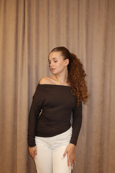 Лонгслів шоколадний с-м