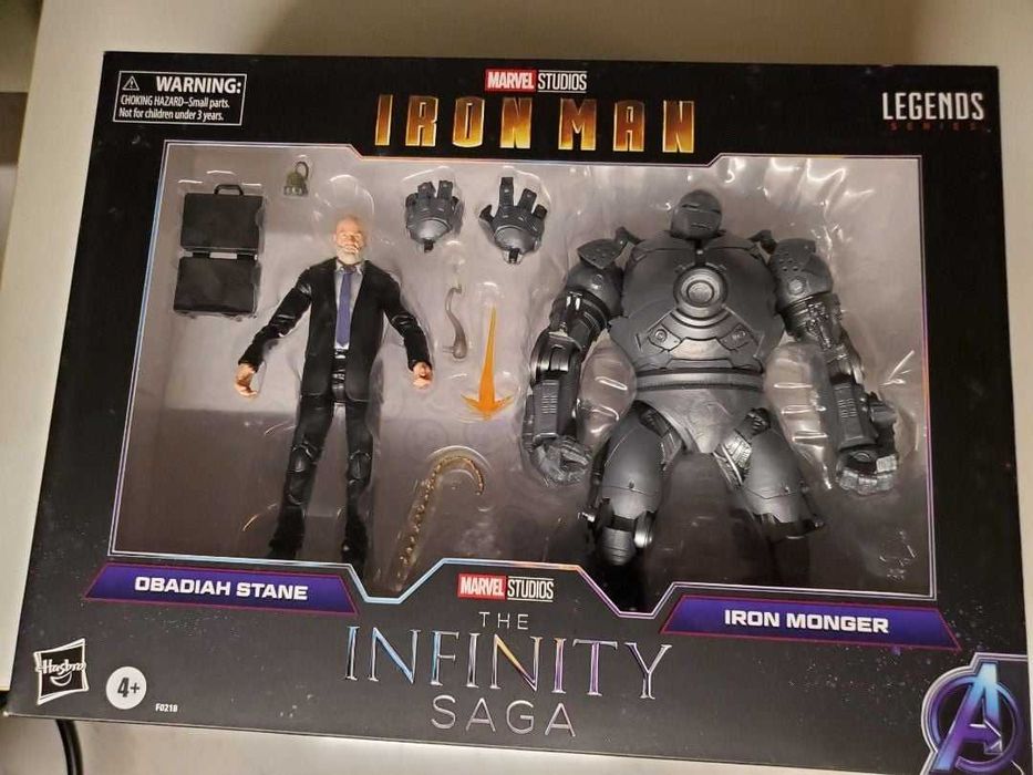 Figuras Marvel Legends Iron Man Obadiah Stane and Iron Monger