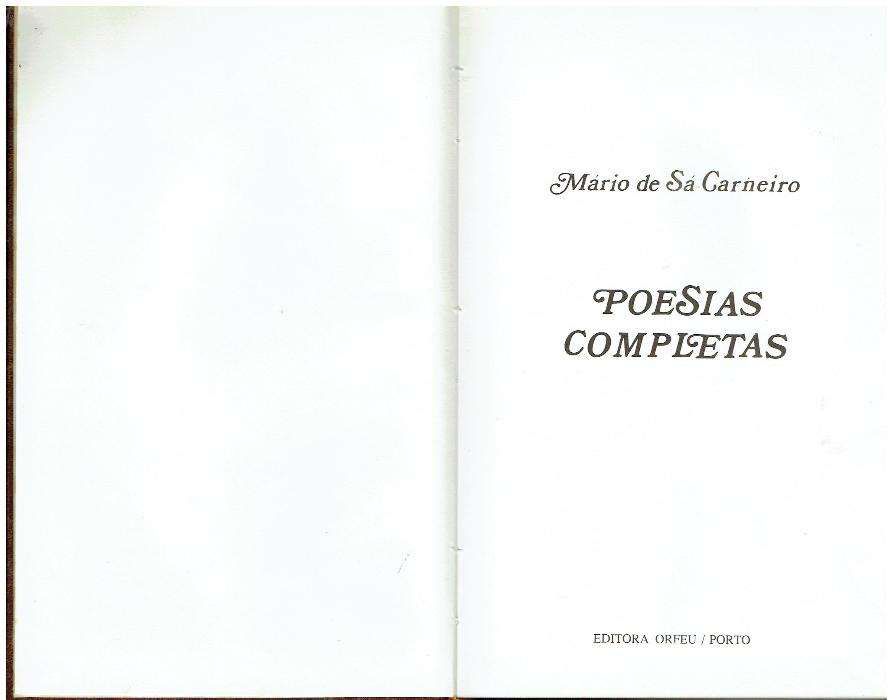 2864 - Livros de Mario de Sá Carneiro