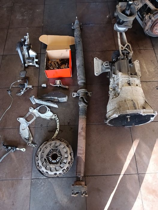 Przekładka na manual BMW E39 530d 525d z automat GM m57 skrzynia wał