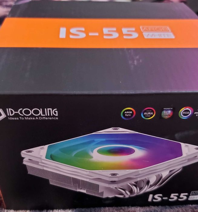 Воздушное охлаждение ID-COOLING IS-55 ARGB WHITE