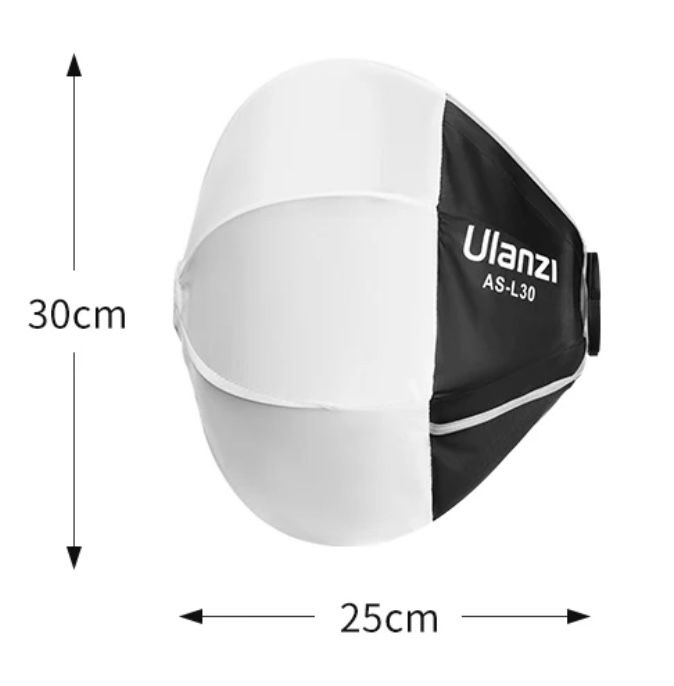 Софтбокс (куля) Ulanzi AS-L30 30cm mini Bowens mount Ulanzi L0 40W 60W