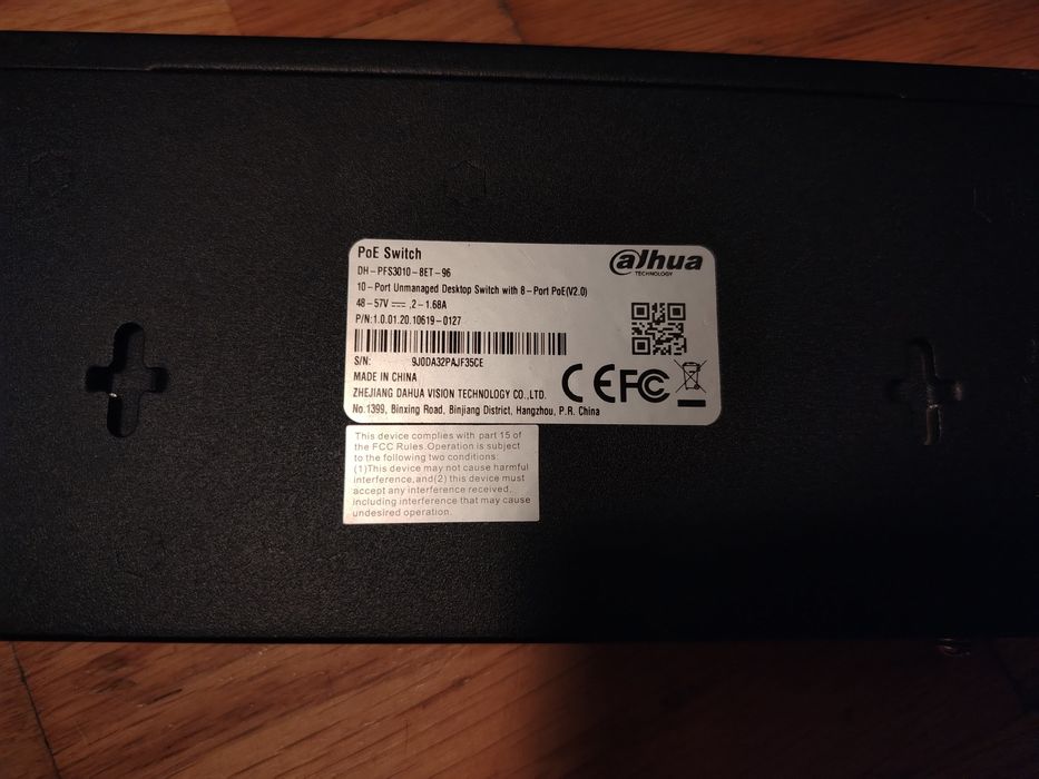 sSwitch POE Dahua 8poe+2gbit PFS3010-8ET-96-V2