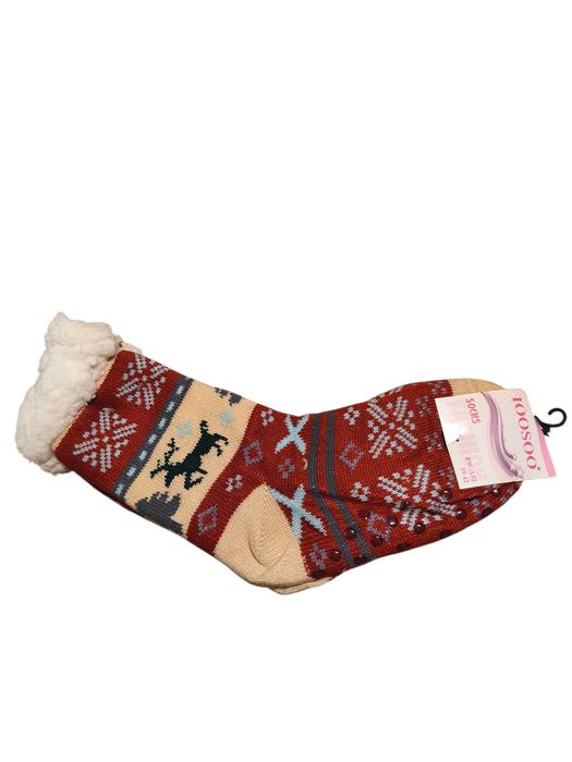 Skarpety zimowe Świąteczne 35-38 lub 39-42 Damskie grube antypoślizgow