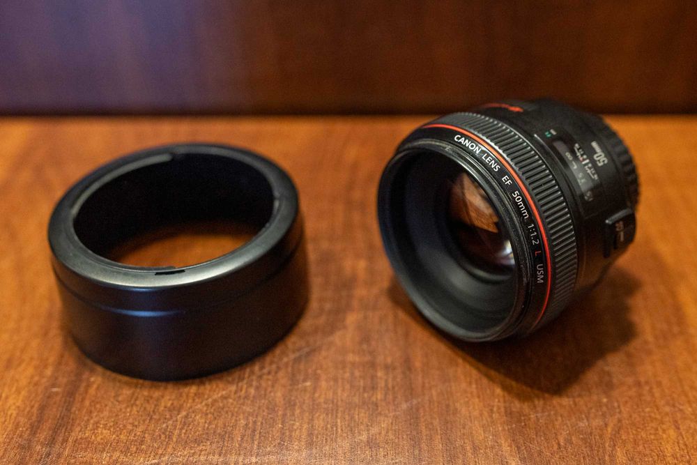 Obiektyw Canon EF 50mm f/1.2 L USM idealny stan filtr UV