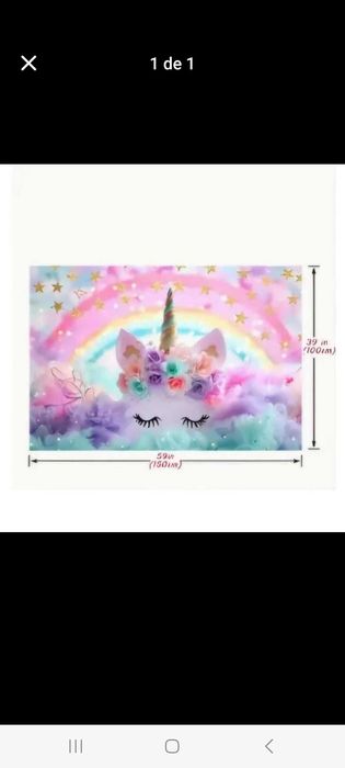 Tecido tema unicórnio