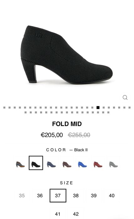 Botins pretos United Nude - tam 36