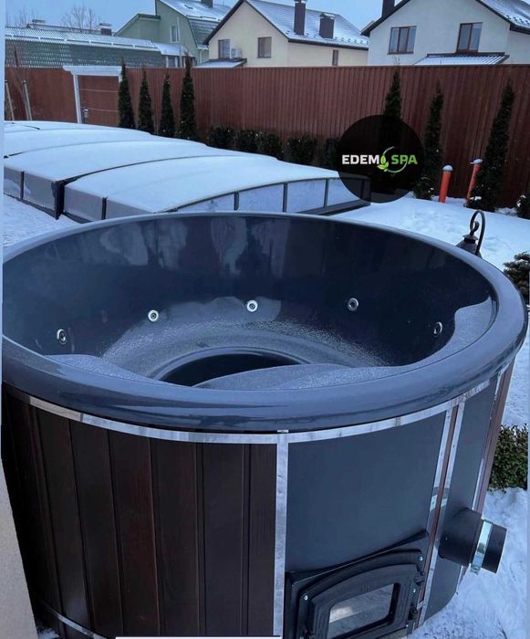 Сучасна джакузі. Спа мобільна. Релакс вдома.Стильна купіль.Гарячий чан