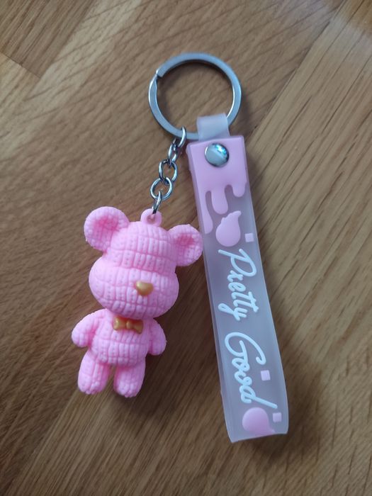 Nowy brelok breloczek zawieszka do kluczy miś różowy akcesoria