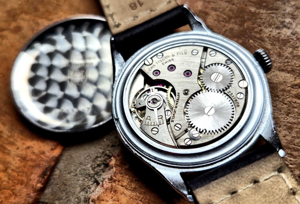 Tissot & Fils Antimagnetique Satin Black Odnowiony Piękny POLECAM
