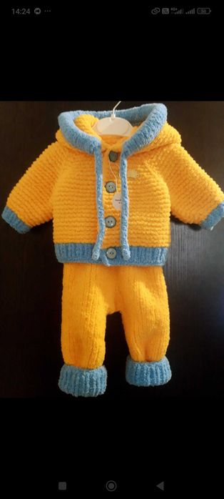 Плюшевий комбінезон, комплект для новонароджених,на виписку