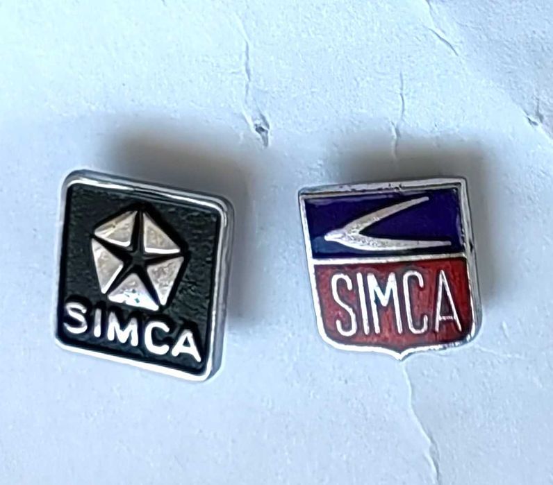 SIMCA komplet przypinek
