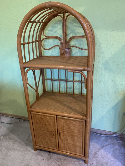 Etażerka ratanowa 600 x 400 x 1420 mm wys , miodowa