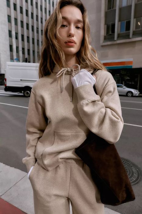 Худі zara, бежеве худі zara, базове худі zara
