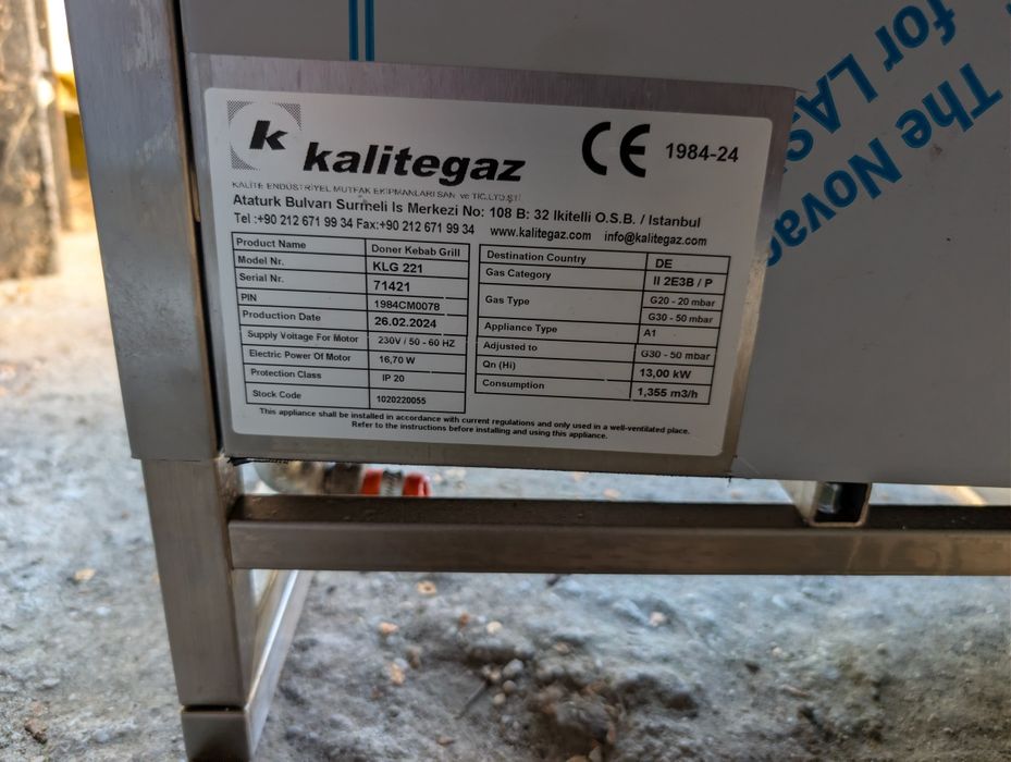 Dwa opiekacze do lokalu typu kebab