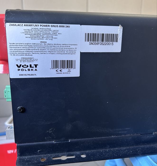 ДБЖ Volt Polska Power Sinus 6000 24/230V 6000W/18000VA