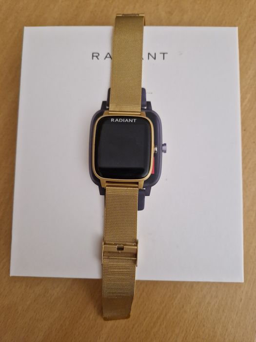 Relógio Radiant Queensboro 35MM Gold Sili White