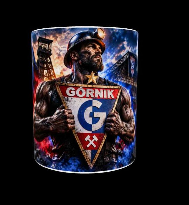 Kubek Górnik Zabrze 330ml ceramika Nowy różne wzory