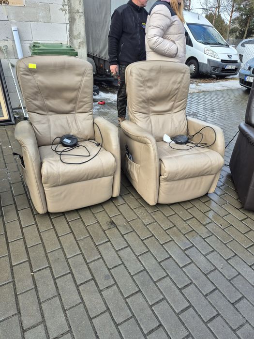 Skórzany fotel relaks