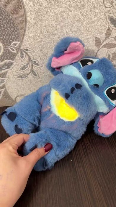 Стич дышащая игрушка Стіч діхаючий с подсветкой с подвижными ушками