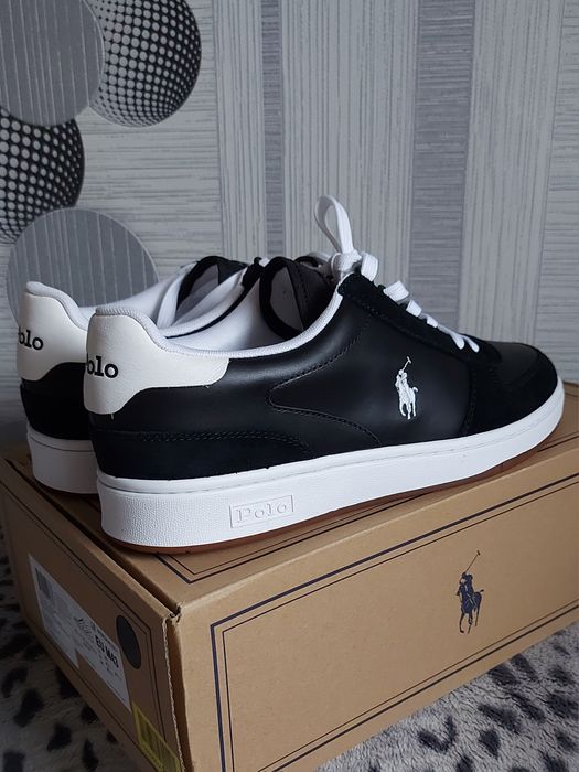 Buty męskie Ralph Lauren, czarne.