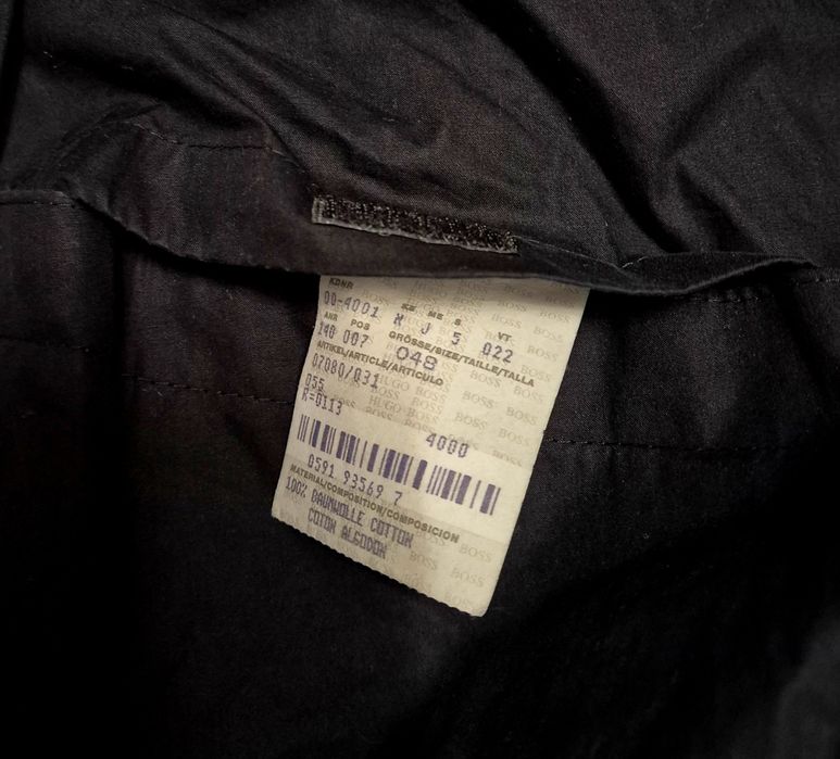 HUGO BOSS roz. 48 M lekki płaszcz męski bawełniany