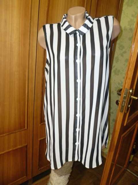 Летний халат - туника Divided свободная в полоску для беременных