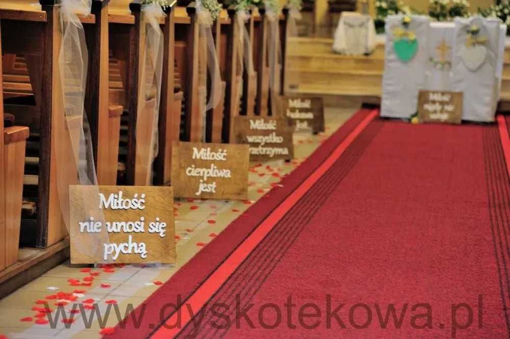 Tabliczki Hymn Do Miłości Dekoracje Weselne Dekoracja kościoła ślub