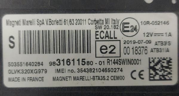 Módulo bluetooth PEUGEOT Partner II Tepee