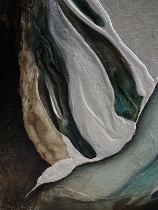 Quadro abstrato moderno decorativo 50x50 | Original abstract wall art