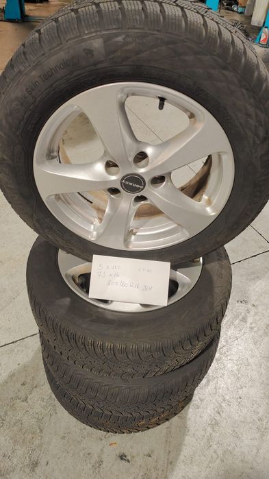 Jantes borbet 5x112 r16 et40 c pneus 205/60r16