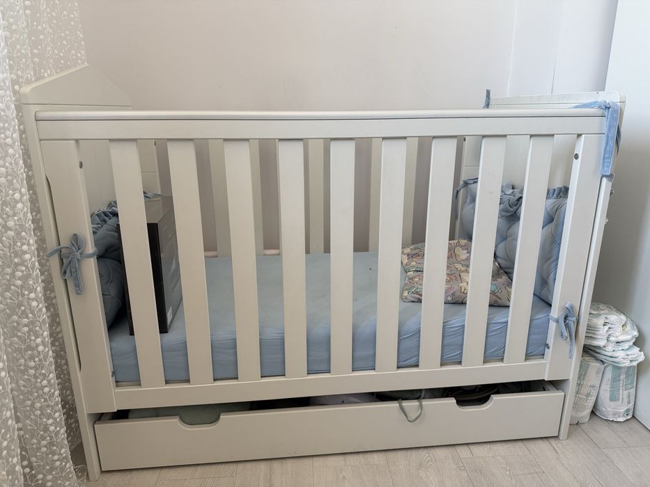 Łóżeczko Pinio Marsylia 120x60 białe