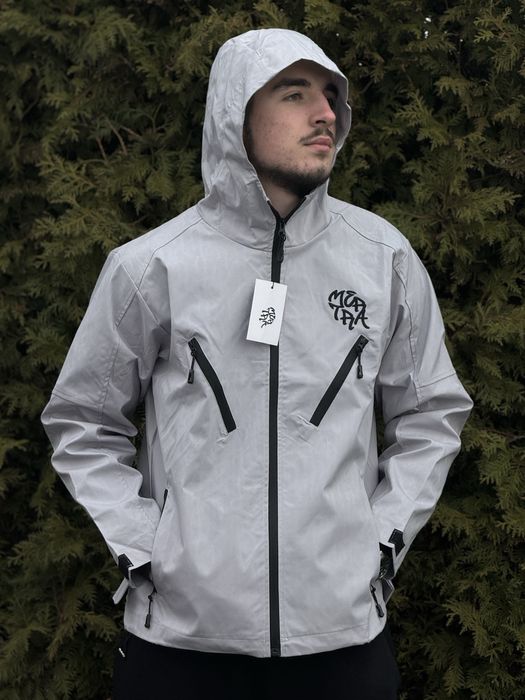Вітрівка Mertra GORE-Tex сіра чоловіча ветровка Мертра мужская серая