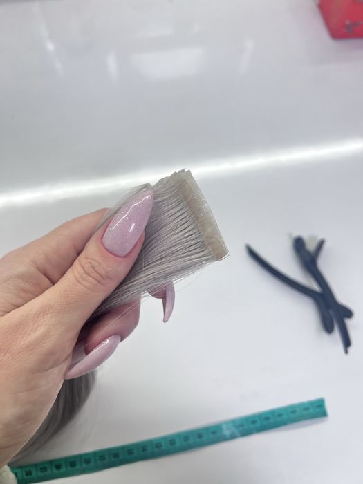 Волосся блонд 70см 30г натуральне