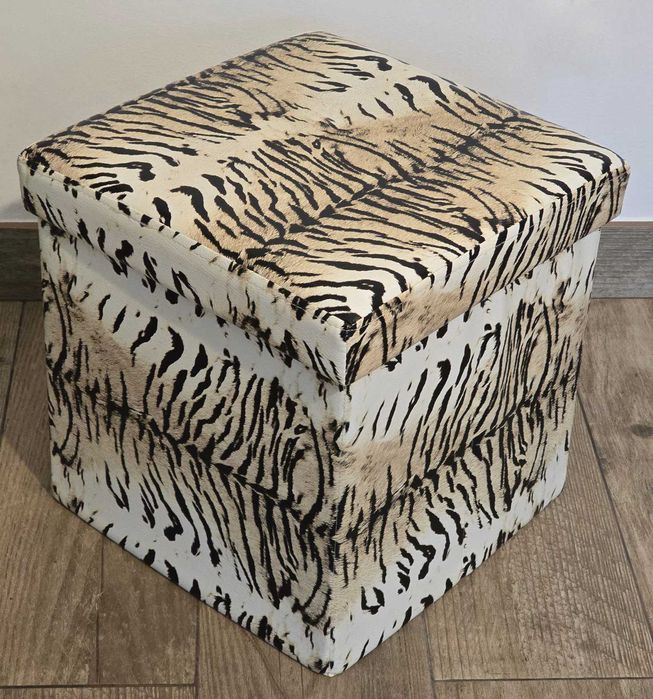 Caixas de arrumação almofadadas pele padrão