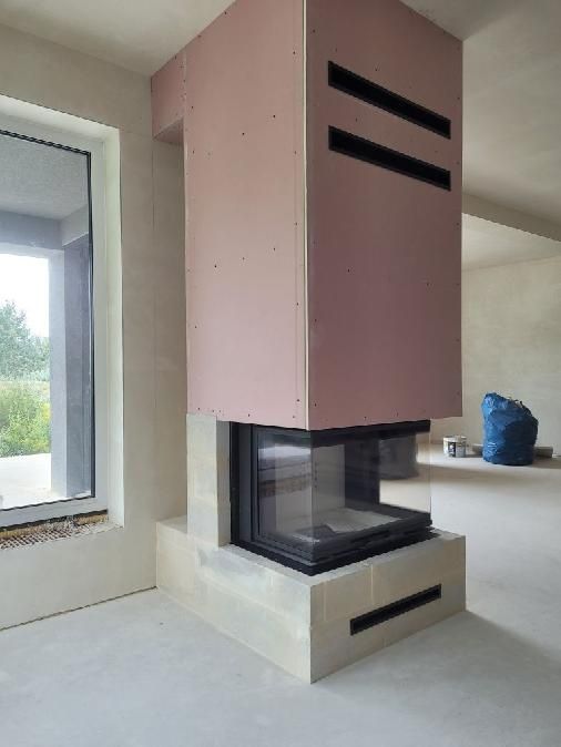 Kominek koza z płaszczem wodnym