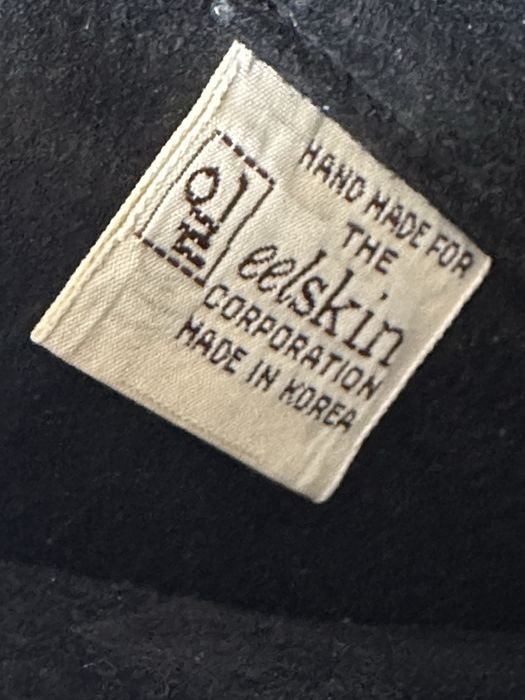 Редкая винтажная сумка из натуральной кожи угря