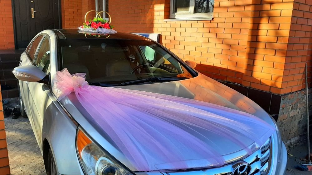Украшения для авто на свадьбу