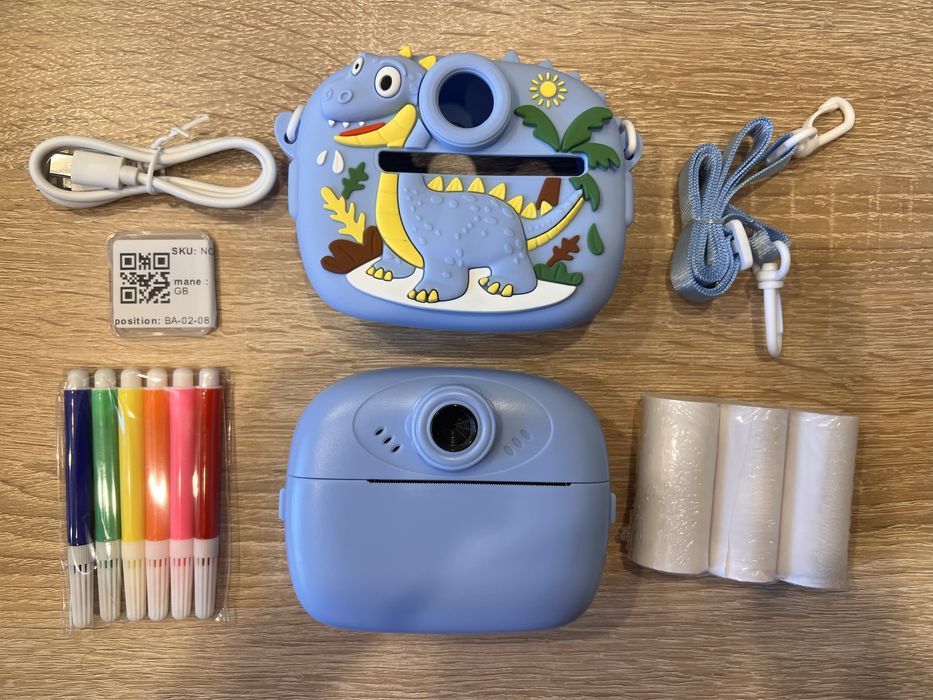 Полароїд для дітей, дитячий фотоапарат з миттєвим друком, термодрук