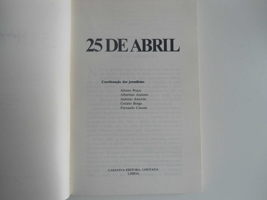 25 de Abril - Documento