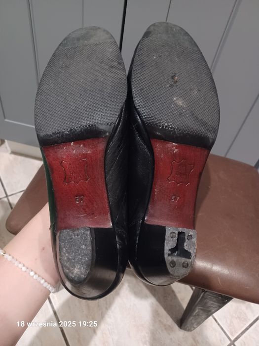 Półbuty damskie skórzane