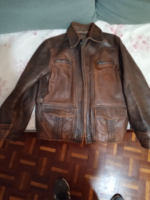 Casaco em pele Marlboro classic