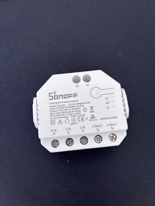 Sonoff DUAL R3 - Interruptor Inteligente Wi-Fi de Relé Duplo