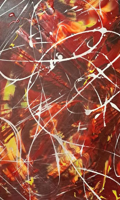 Atenção 2 pinturas a 50% do valor.  Pinturas abstractas expressionist