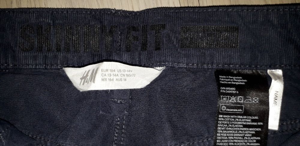 Spodnie Skiny granat