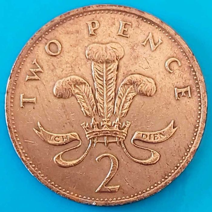 Two Pence de 1990,  Reino Unido, Rainha Isabel II
