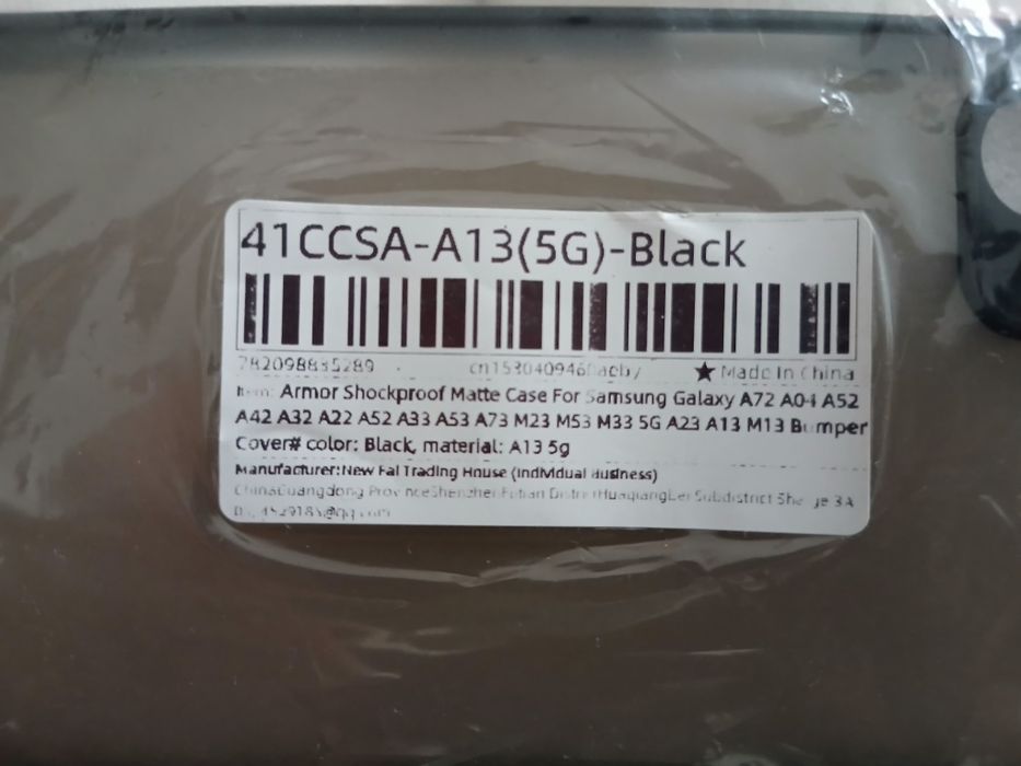 Capa para Samsung A13 5G Novo Preto